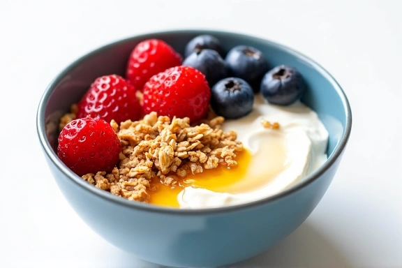 Bowl de Desayuno con Frutas y Yogur Griego